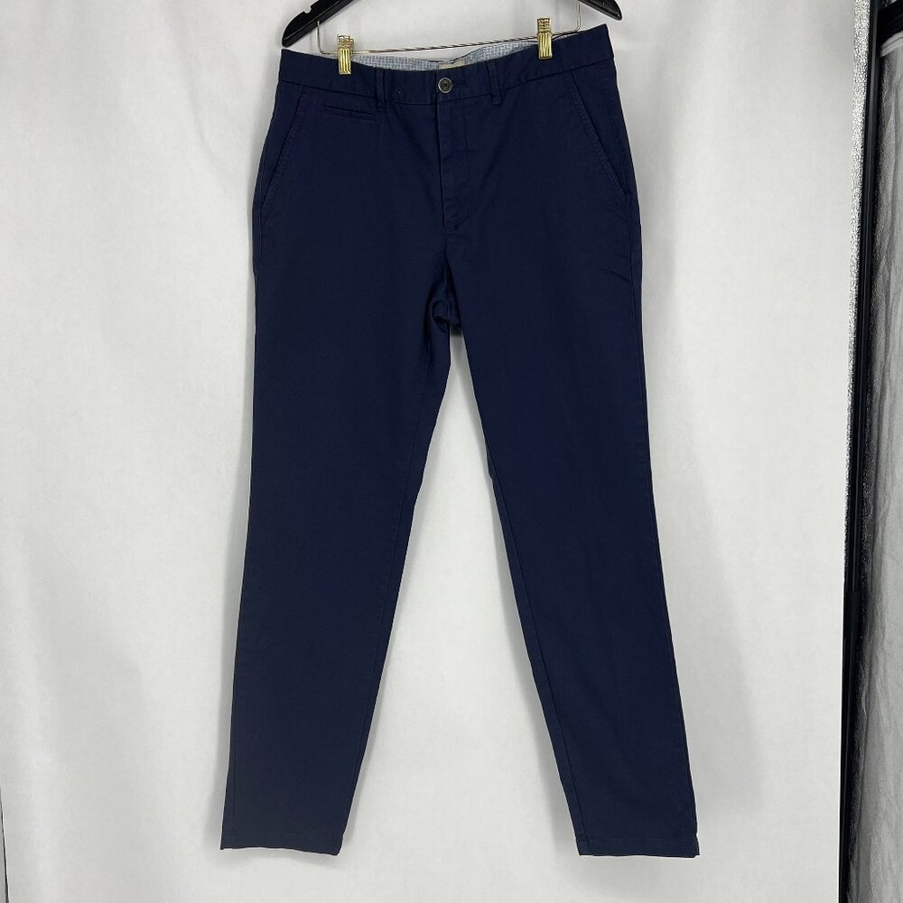 Perk Pants Men's 36x34 Blue Feel Good Chino Slim Fit Stretch Casual 5 Pocket